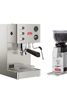 Lelit 咖啡机 PL81T萃取奶泡一体机家用意式半自动黄铜锅炉磨豆机