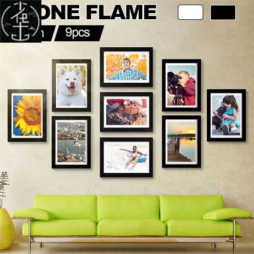 11pcs set wooden multi photo frame picture Wall decoration