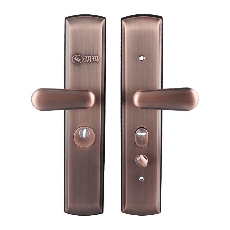 玥玛防盗门拉手不锈钢拉丝面板入户门大门家用通用型古铜把手,基础建材,机械门锁,淘宝优惠券,粉丝福利购,淘宝优惠卷
