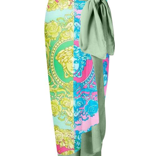 Vintage One Piece Swimsuit Women Bikini Swimwear Skirt Backl