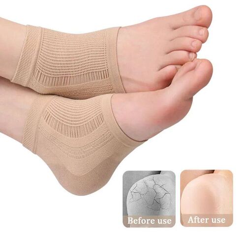 Mesh Gel Silicone Heel Socks Foot Cover Moisturizing Anti-we