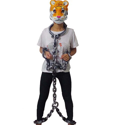 Halloween decorations Plastic handcuffs crew props Prisoner