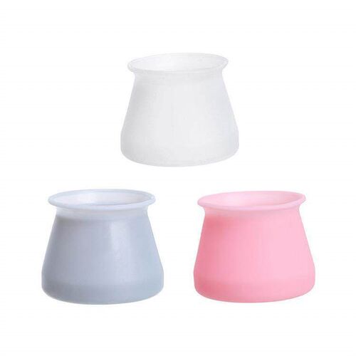 Wholesale silicone chair and table leg caps in pink, white,