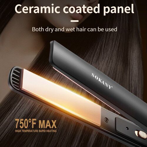 Hair Straightener Flat Iron UK Plug 外贸直发器拉直美发夹板