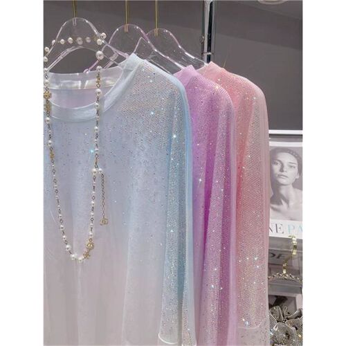 Beautiful Girl Lavender Purple Suit Summer New Ice Silk Suns