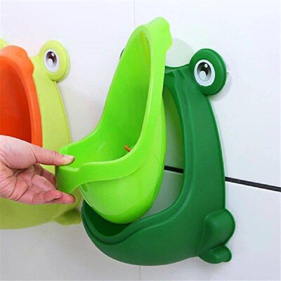 Baby Frog Standing Potty Cartoon Wall-Mounted Kids Boys