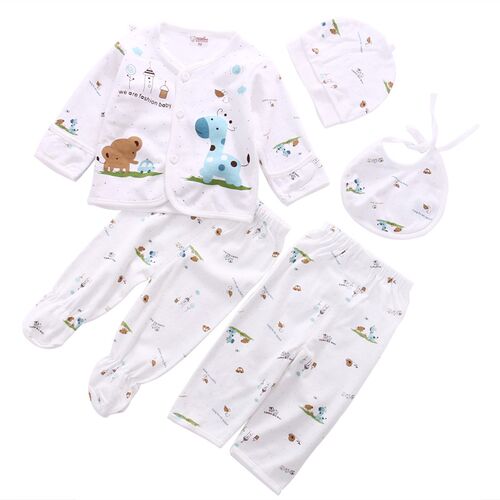 0-3M Newborn Baby Unisex Clothes Underwear Animal Print Shir