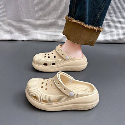 Fujin 10.5CM Womens Sandals Comfort Shoes Slippers Fashion