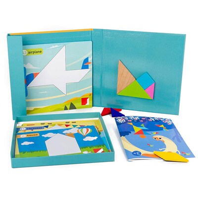 Magnetic Tangram Childrens Intelligence Development Shape M