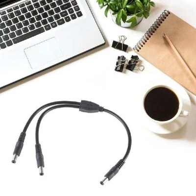 Power Splitter Cable Male to Male CC Power Splitter for