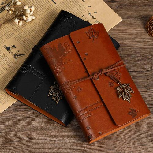 Vintage Leather Journal Refillable Old Style Personal