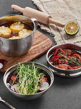 Stainless Steel Instant Noodle Bowl Drop-proof Unbreakable
