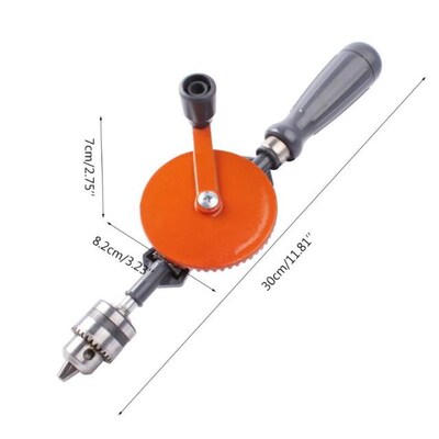 1/4 inch Portable Hand Crank Manual Drill 适用于 Wood Plasti