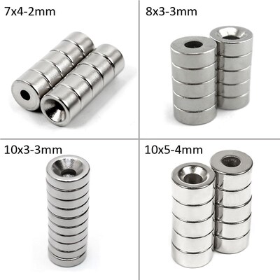 Small Countersunk Round NdFeB Neodymium Magnet Powerful Rare