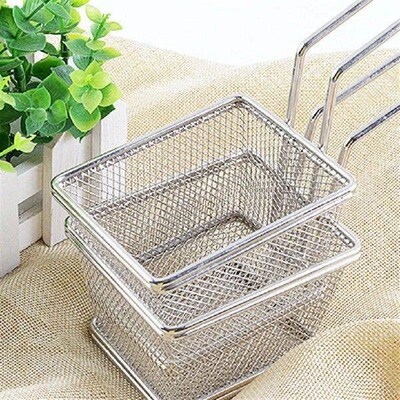 Small French Fries Basket Mini Frying Basket Strainer Fryer