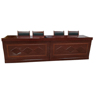 主席台桌椅培训桌油漆木皮会议桌领导发言台条桌会议桌领导席