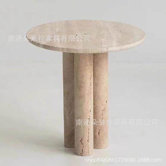 北欧天然洞石圆形边几新款设计师创意沙发家用客厅床头角几小茶几,鲜花速递/花卉仿真/绿植园艺,割草机/草坪机,淘宝优惠券,粉丝福利购,淘宝优惠卷