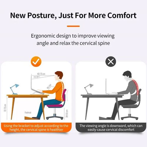 Adjustable Laptop Stand Portable Foldable Notebook Bracket C