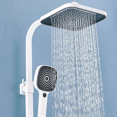 White Constant Temperature Shower Head Set Household All Cop