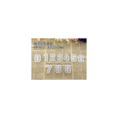 Epoxy resin mold alphabet letter numbers silicone mould Kit