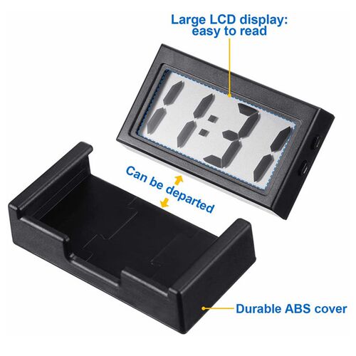 1pc Mini Car Clock Auto Truck Dashboard Time Convenient Dura