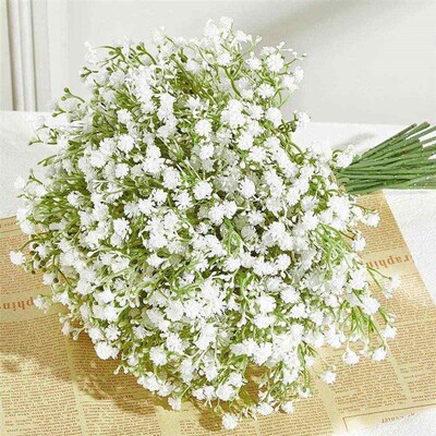 10/15pcs Artificial Flowers Baby Breath Flower Fake