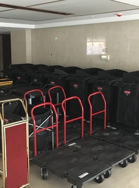 乐柏美FG100手推车加厚拉货塑料折叠大轮万向轮载重王平板推车