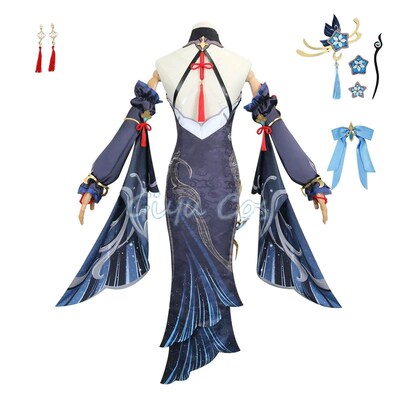 Frostflower Dew Shenhe Cosplay Costume Genshin Impact Adult
