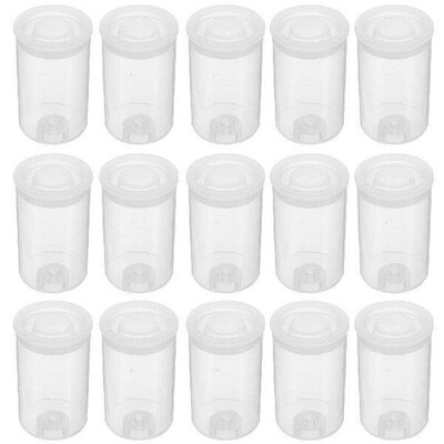 30 Pcs Storage Box Cylindrical Film Roll Nail Cylinder Jar