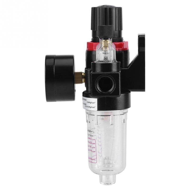 1/4 Air Filter Regulator Lubricator Water Pressure Compresso - 实物图