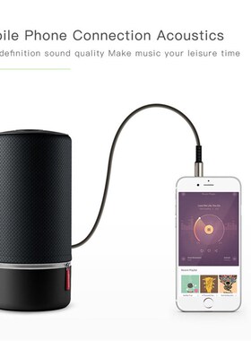 3.5mm Male to Male Audio Cable Car Speaker Nylon Braid 90 D
