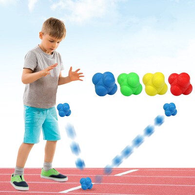 1Pc Hexagonal Reaction Ball Silicone Agility Coordination Re