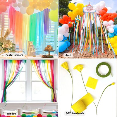 82Feet Crepe Paper Party Streamers Party Decoration Birthday