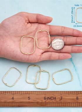 10pcs Alloy Open Back Bezel Pendants Rectangle Oval Round Fr
