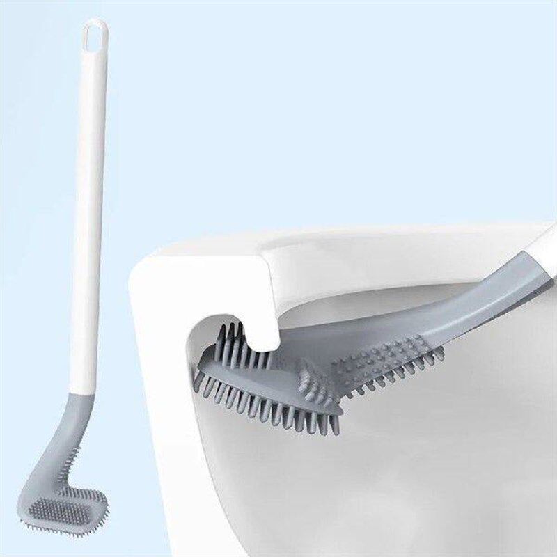 Golf Silicone Toilet Brushes Set Long Handled Toilet