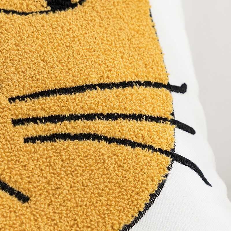 现代北欧简约童趣老虎高级感刺绣几何客厅沙发卧室床上抱枕靠枕,居家布艺,靠垫/抱枕,淘宝优惠券,粉丝福利购,淘宝优惠卷