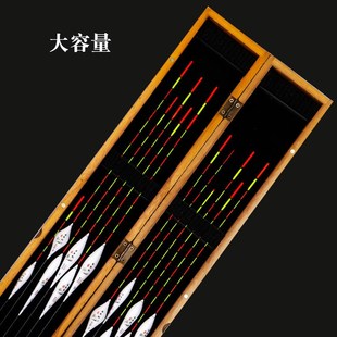 桐木漂盒大容量主线盒子线盒木制鱼漂盒多功能浮标盒加长漂盒渔具