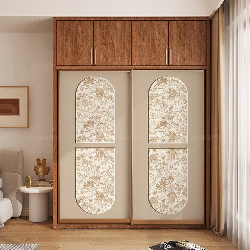 法式复古衣柜推拉门贴纸自粘卧室移门玻璃门改造壁纸装饰柜子贴画,家居饰品,软装墙贴,淘宝优惠券,粉丝福利购,淘宝优惠卷