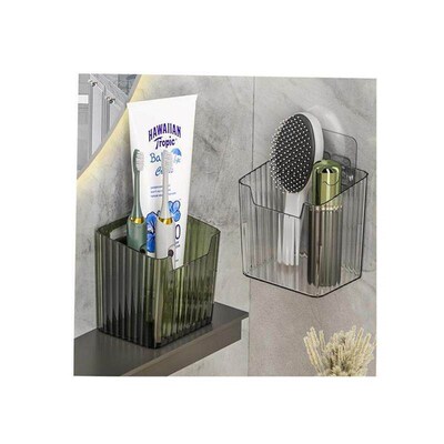 Wall Hanging Comb Toothpaste Storage Toothbrush Holder Bath
