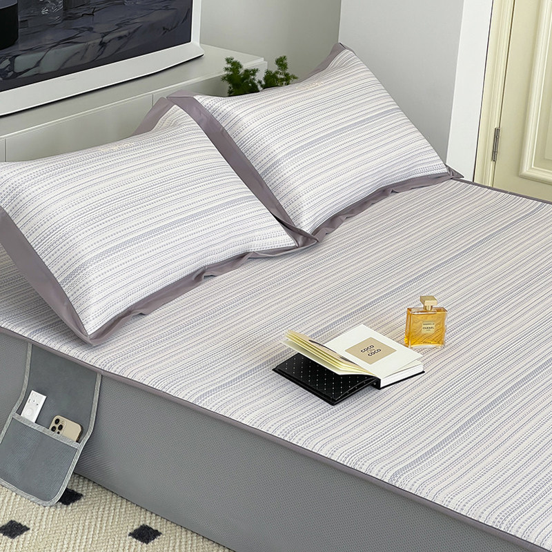 高档冰丝凉席床笠款可水洗夏季冰丝席子1.8m床上折叠式空调软凉席,床上用品,冰丝席,淘宝优惠券,粉丝福利购,淘宝优惠卷