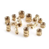 Threaded Thread Brass Nuts Knurled Female 330Pcs