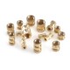Threaded Thread Brass Nuts Knurled Female 330Pcs