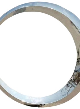 不锈钢镜面月亮圆环雕塑售楼处水景园林景观小品镂空发光摆件定制