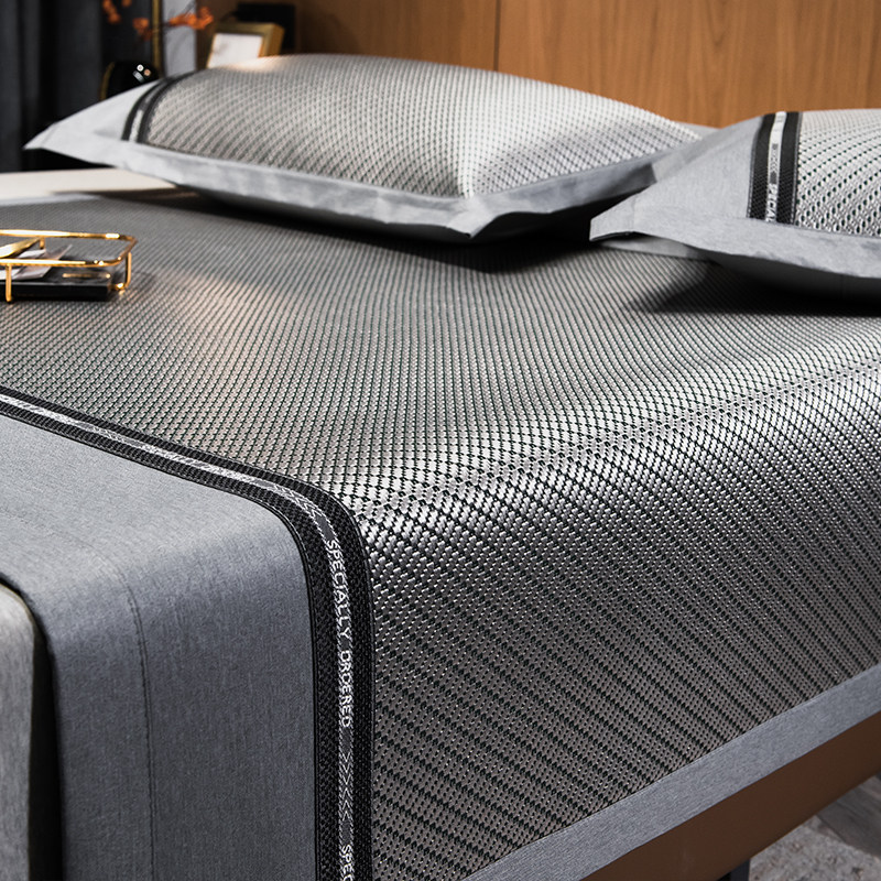 夏季冰丝凉席三件床笠款可机洗水洗冰藤席家用空调软席子可折叠,床上用品,凉席/草席/麻席,淘宝优惠券,粉丝福利购,淘宝优惠卷