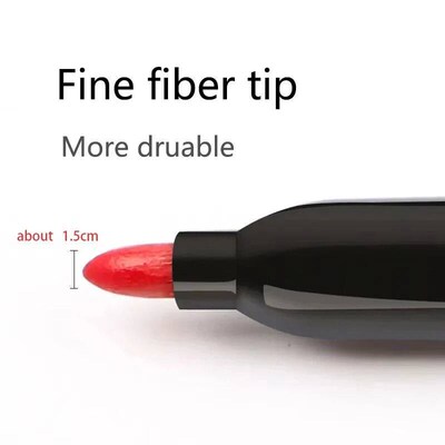 6 PCS Permanent Marker Pen Manga Drawing Markers Black Blue