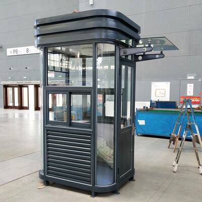 厂家直亭销金属钢结构氟碳漆QSZ岗金属喷漆岗户外执勤结构亭钢岗