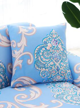 沙艺发套罩全包卍套布四季弹力沙发垫皮沙发巾用单全盖组ZR沙发套