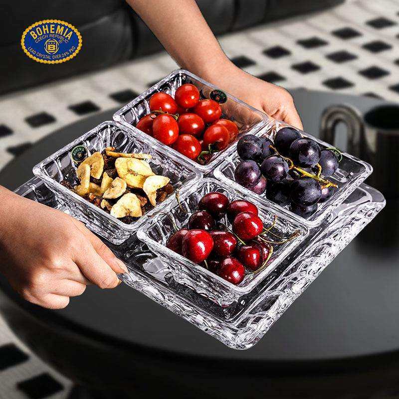 BOHEMIA捷克进口水晶玻璃 果盘果碟套装碟 年货干果 创意个性果盘,鲜花速递/花卉仿真/绿植园艺,割草机/草坪机,淘宝优惠券,粉丝福利购,淘宝优惠卷