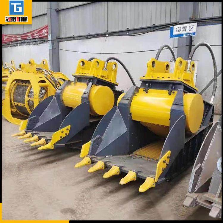 挖机液压破碎斗混凝土矿山开采石块粉碎斗移动双轴制砂碎石斗,鲜花速递/花卉仿真/绿植园艺,割草机/草坪机,淘宝优惠券,粉丝福利购,淘宝优惠卷