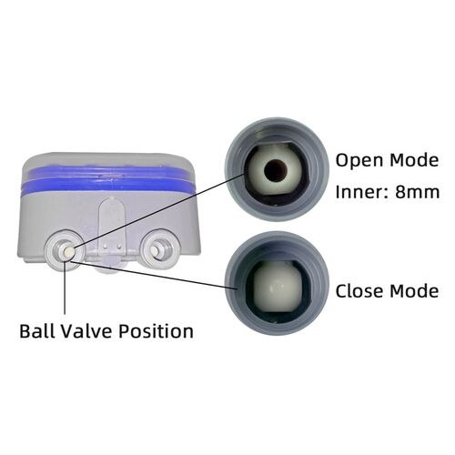 Ball Valve Electronic Automatic Watering Two Outlet Four Dia